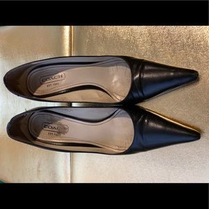 Coach ‘Alison’ Black Pointed Toes Heels, Size 8